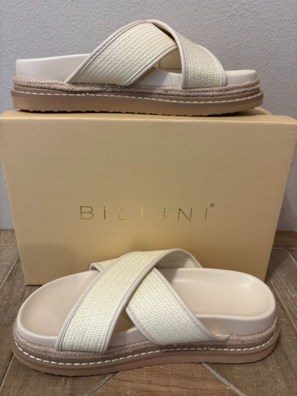 NEW Billini Aysha Platform Sandals – Natural Sizes: 8, 9, 10